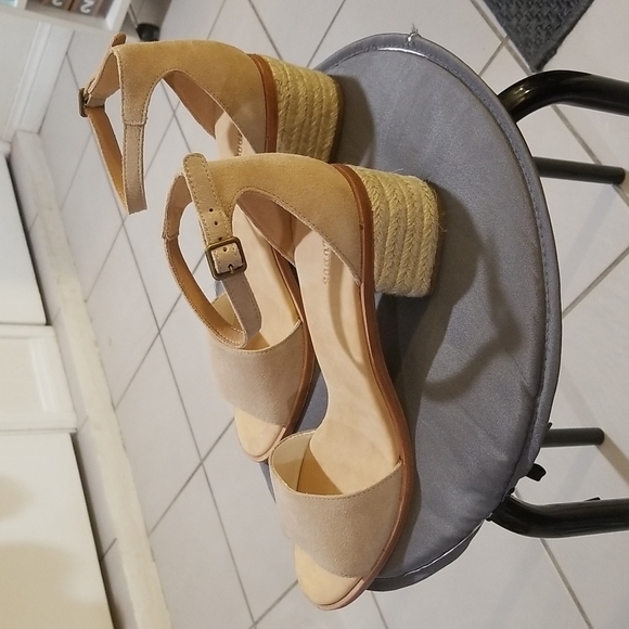 💕SOLUDOS💕 Capri Mid Heel Sandal ~ Sand Light Beige Neutral Espadrille 11 NWT - Picture 12 of 16